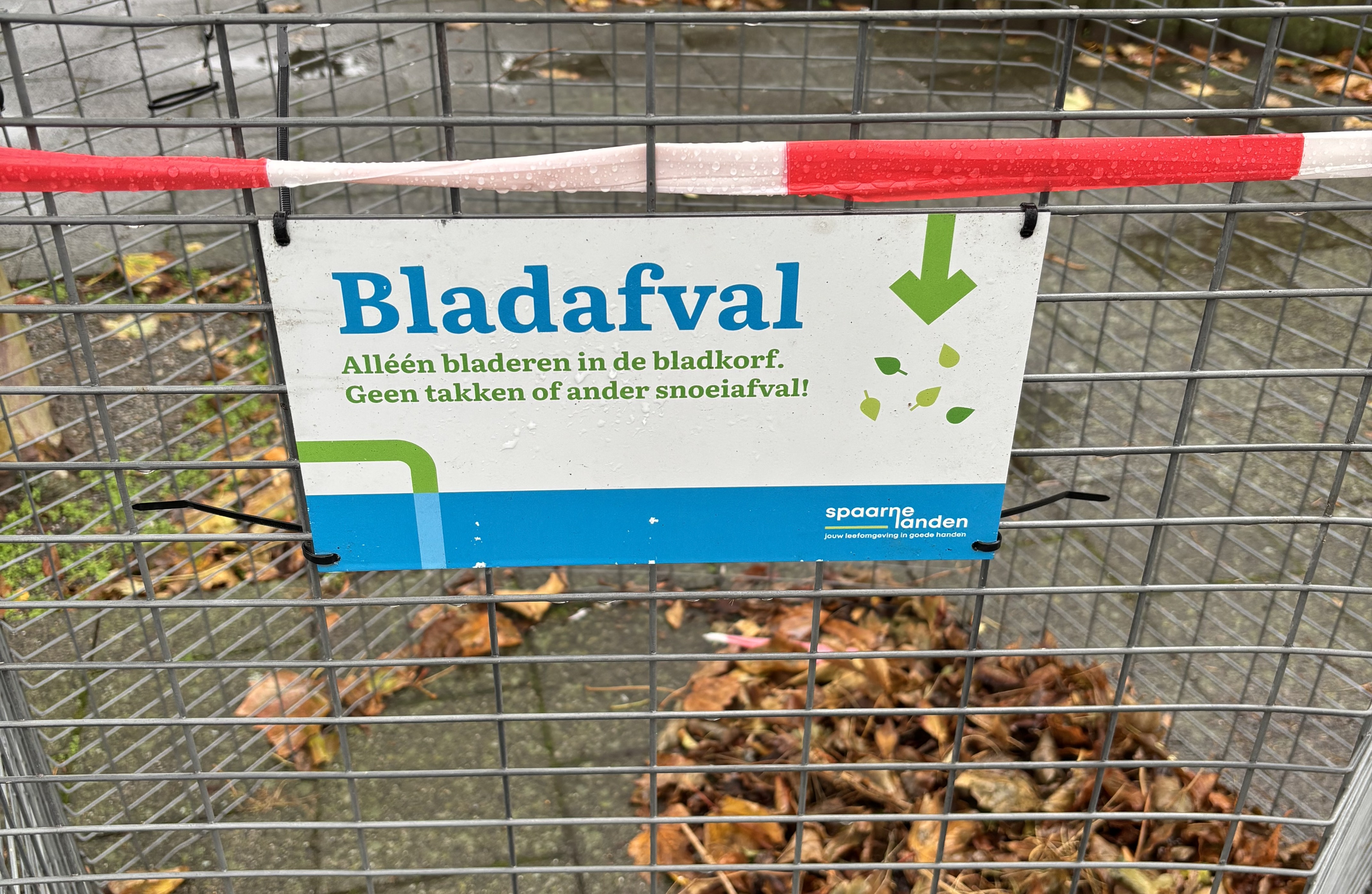 Bladeren in de bladkorf