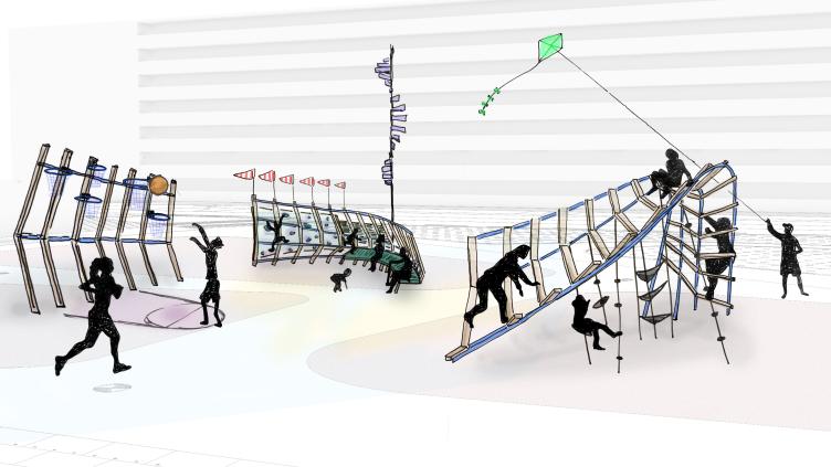 Ontwerp 2 voor het speeltoestel op het Fenemaplein