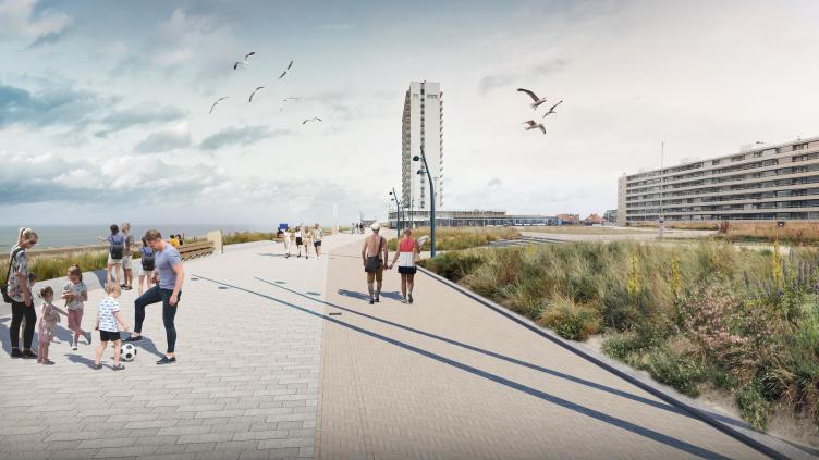 Impressie middenboulevard Fenemaplein