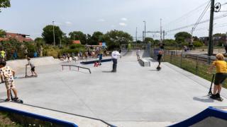Foto van het vernieuwde skatepark in Zandvoort