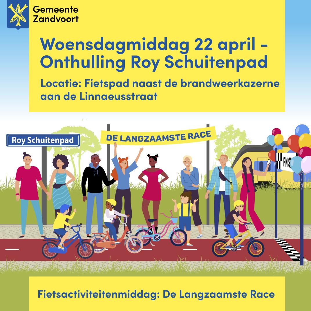 Poster met informatie over de activiteiten.
