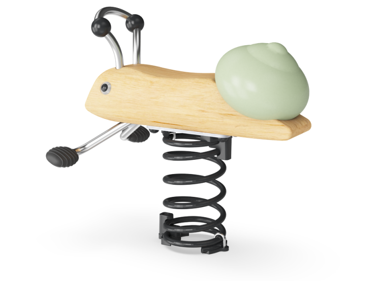 Wipkip in de vorm van een slak