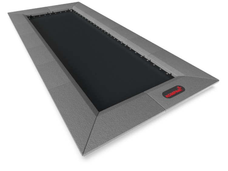 Rechthoekige trampoline