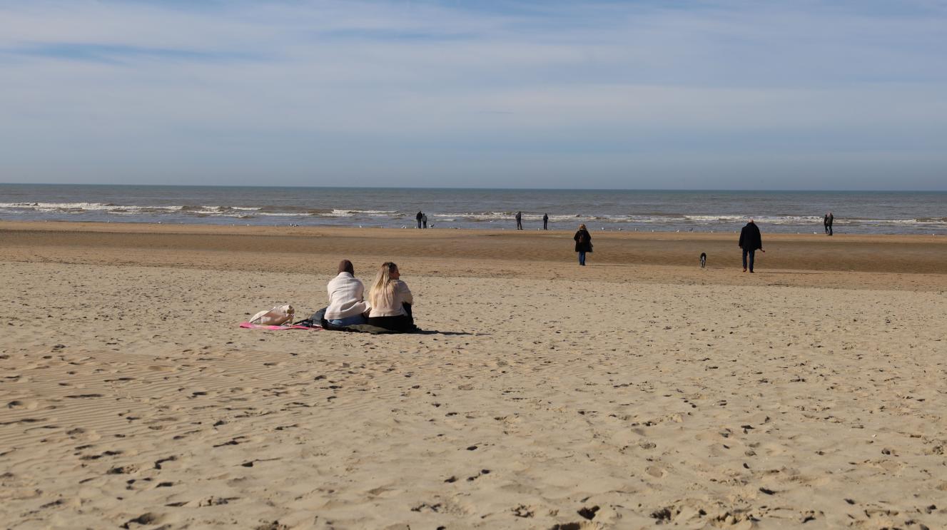 Strand in maart