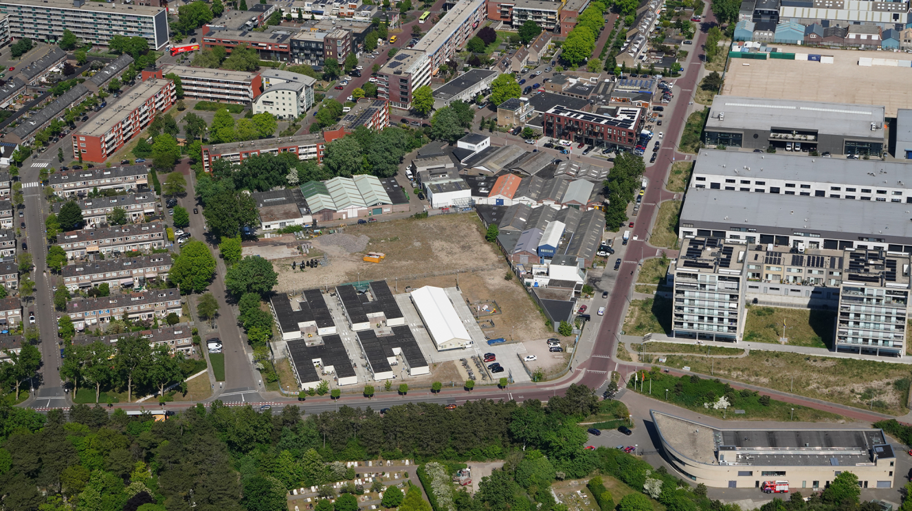 Luchtfoto van het Curiedex-terrein
