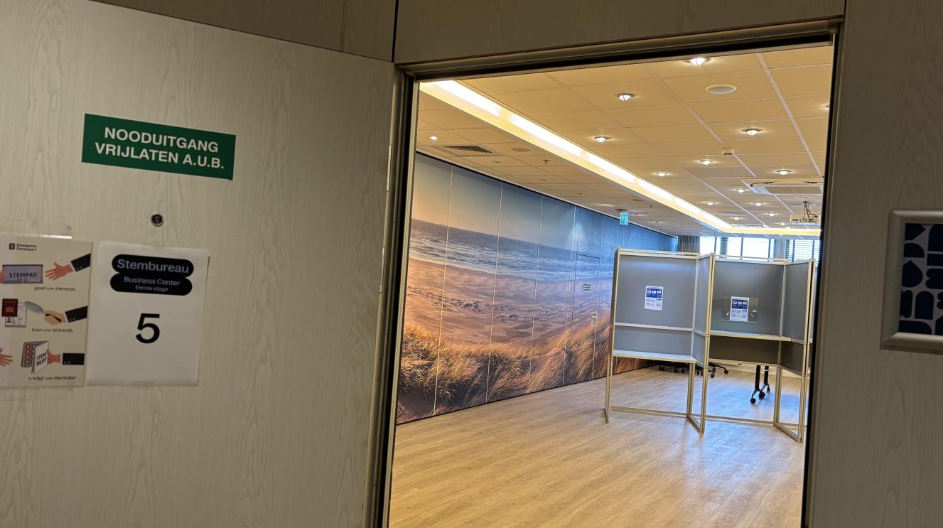 Stembureau in het Center Parcs hotel