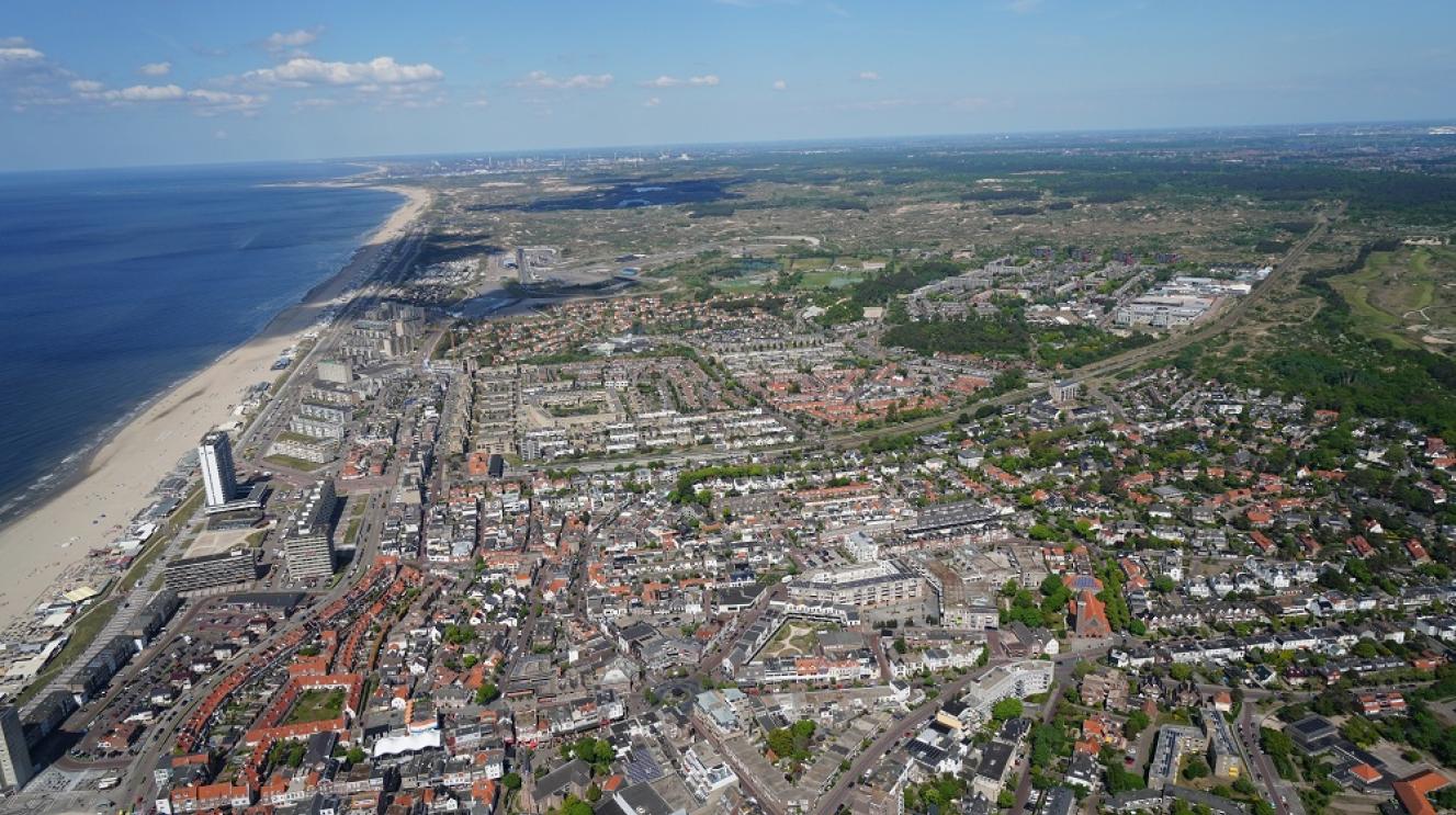 Een luchtfoto van Zandvoort