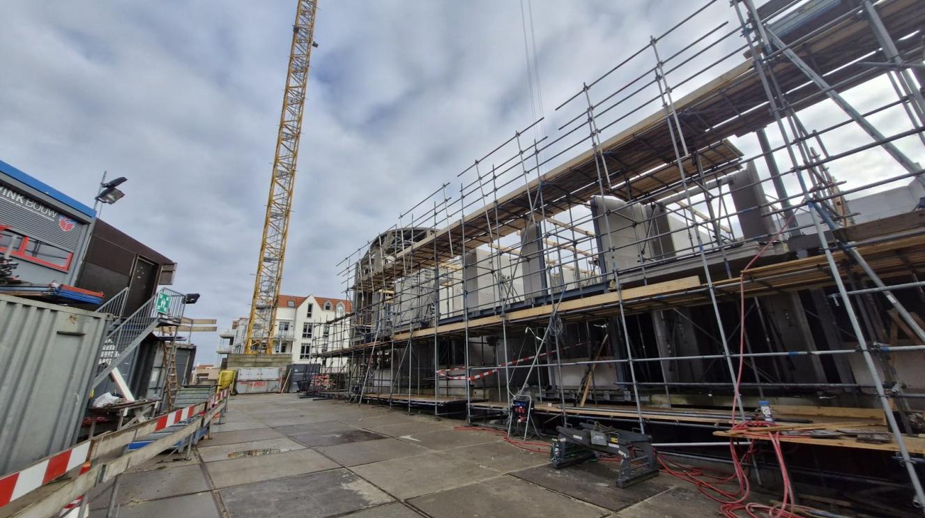 Een van de bouwprojecten in Zandvoort