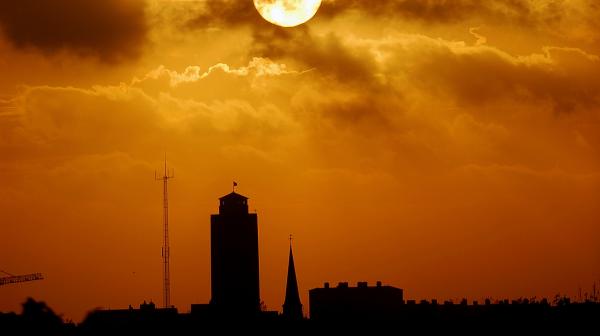 Skyline met watertoren