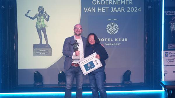 Tom van der Veen van Hotel Keur is ondernemer van het jaar 2024